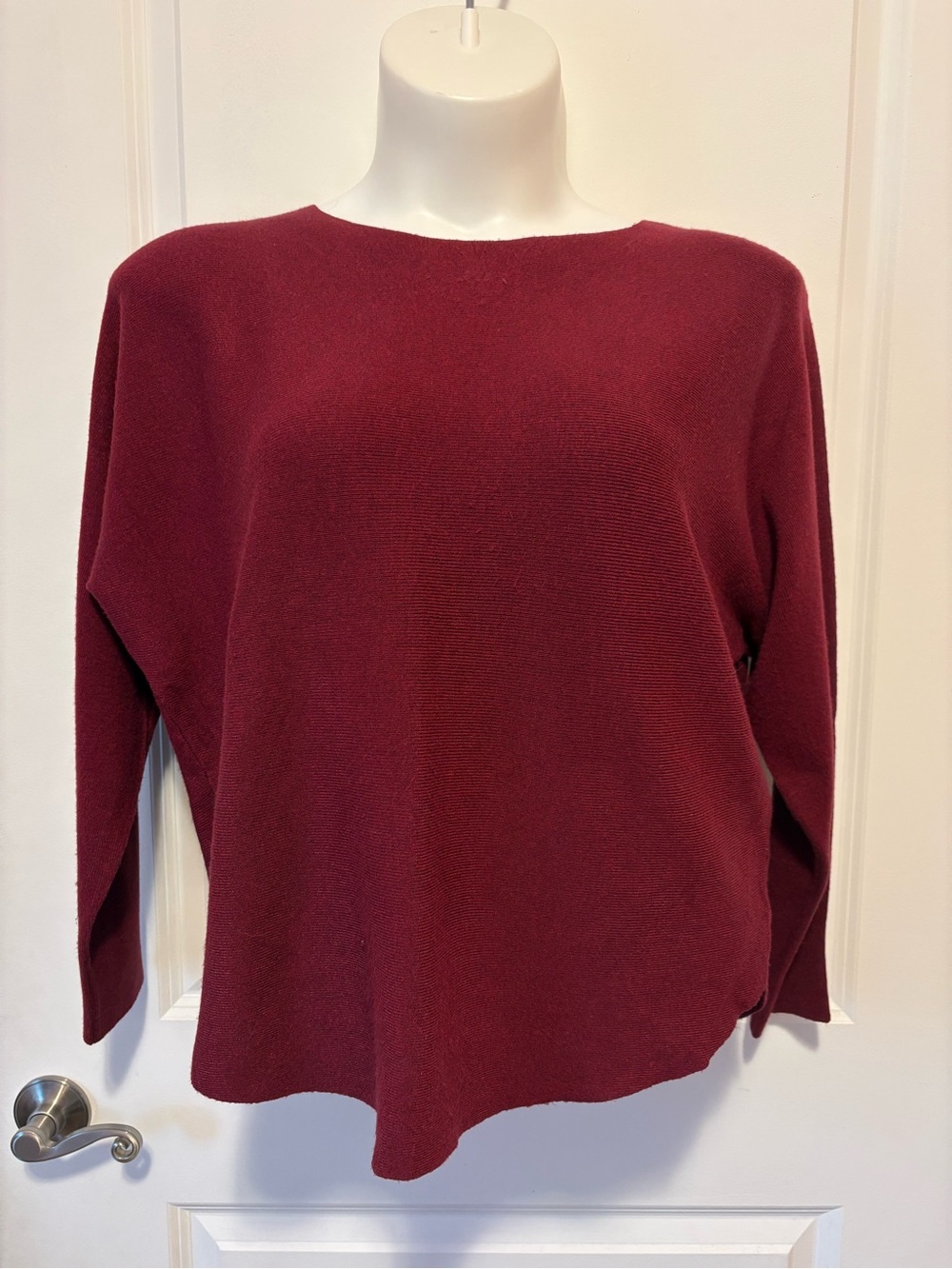 Vila Milano Wine Boatneck Knit Top